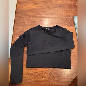 Aerie offline cropped long sleeve work out top